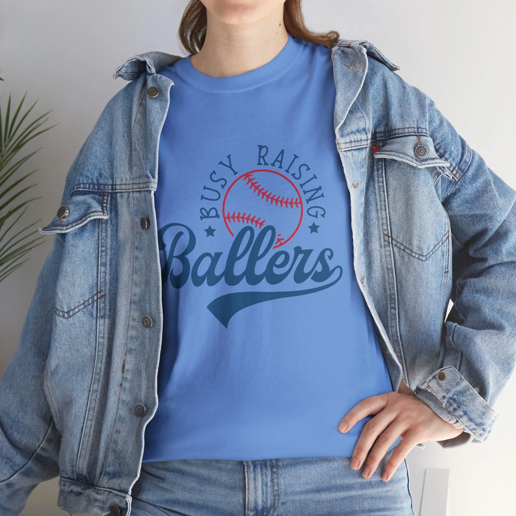 Busy Raising Ballers Unisex Heavy Cotton Tee