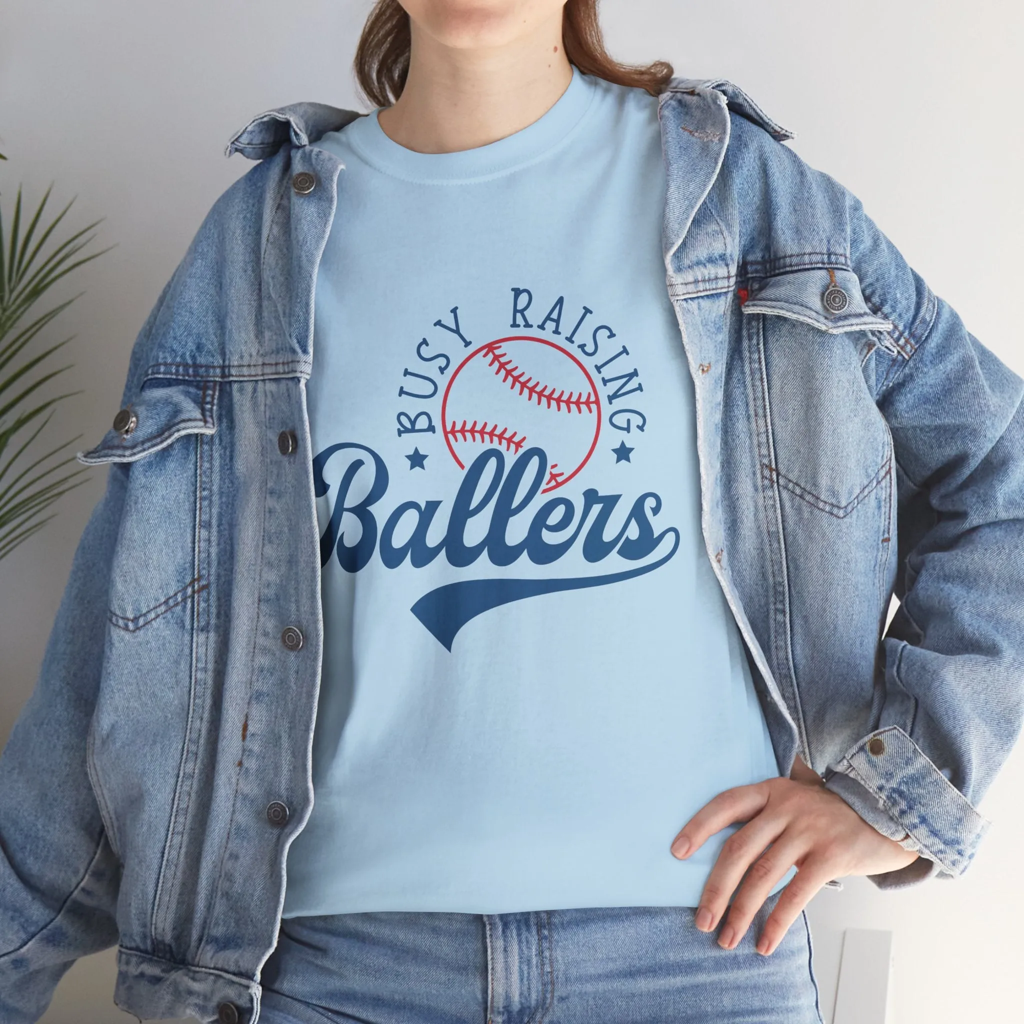Busy Raising Ballers Unisex Heavy Cotton Tee