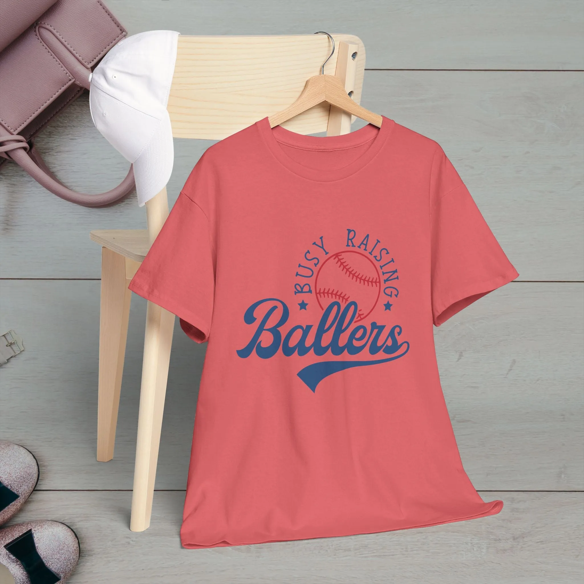 Busy Raising Ballers Unisex Heavy Cotton Tee