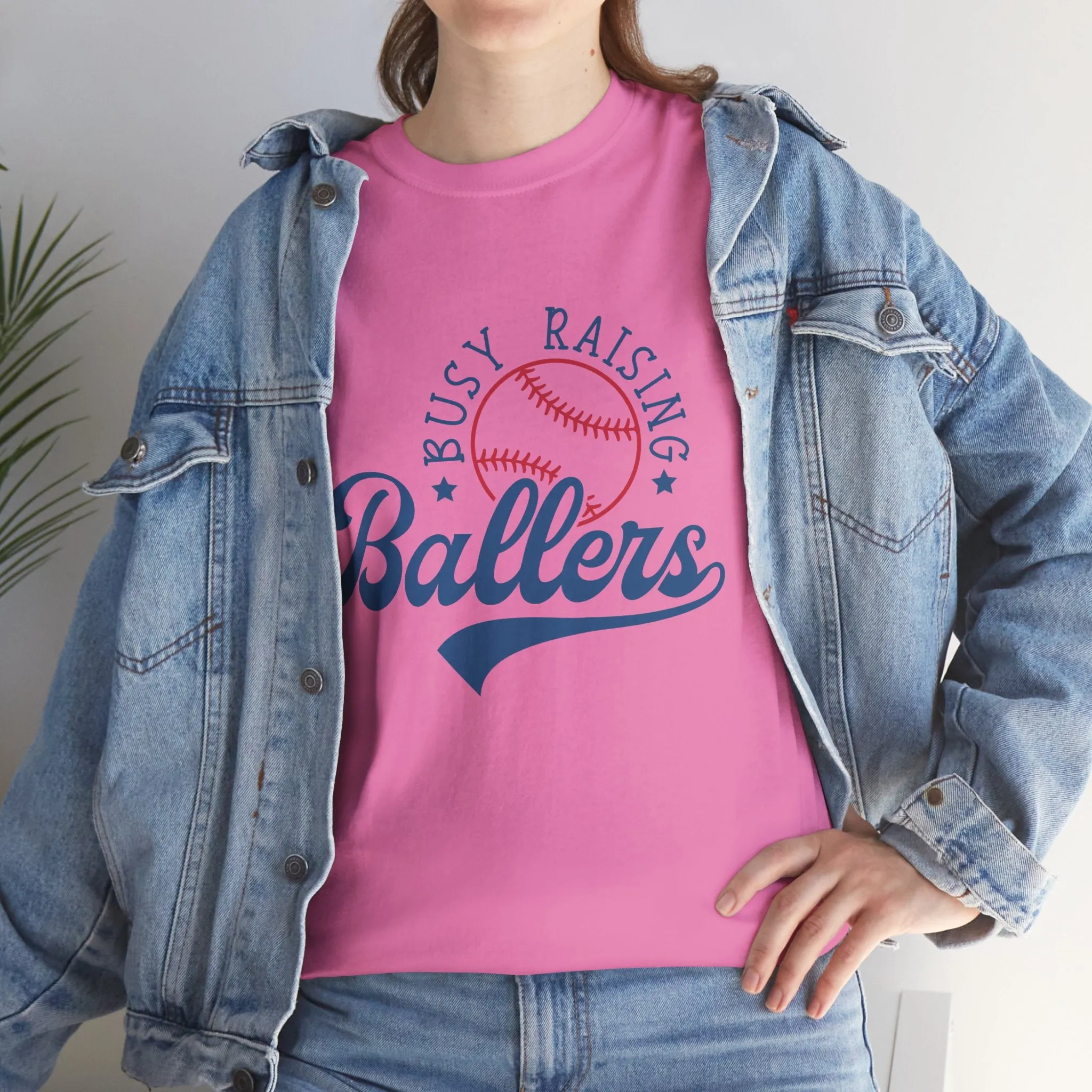 Busy Raising Ballers Unisex Heavy Cotton Tee