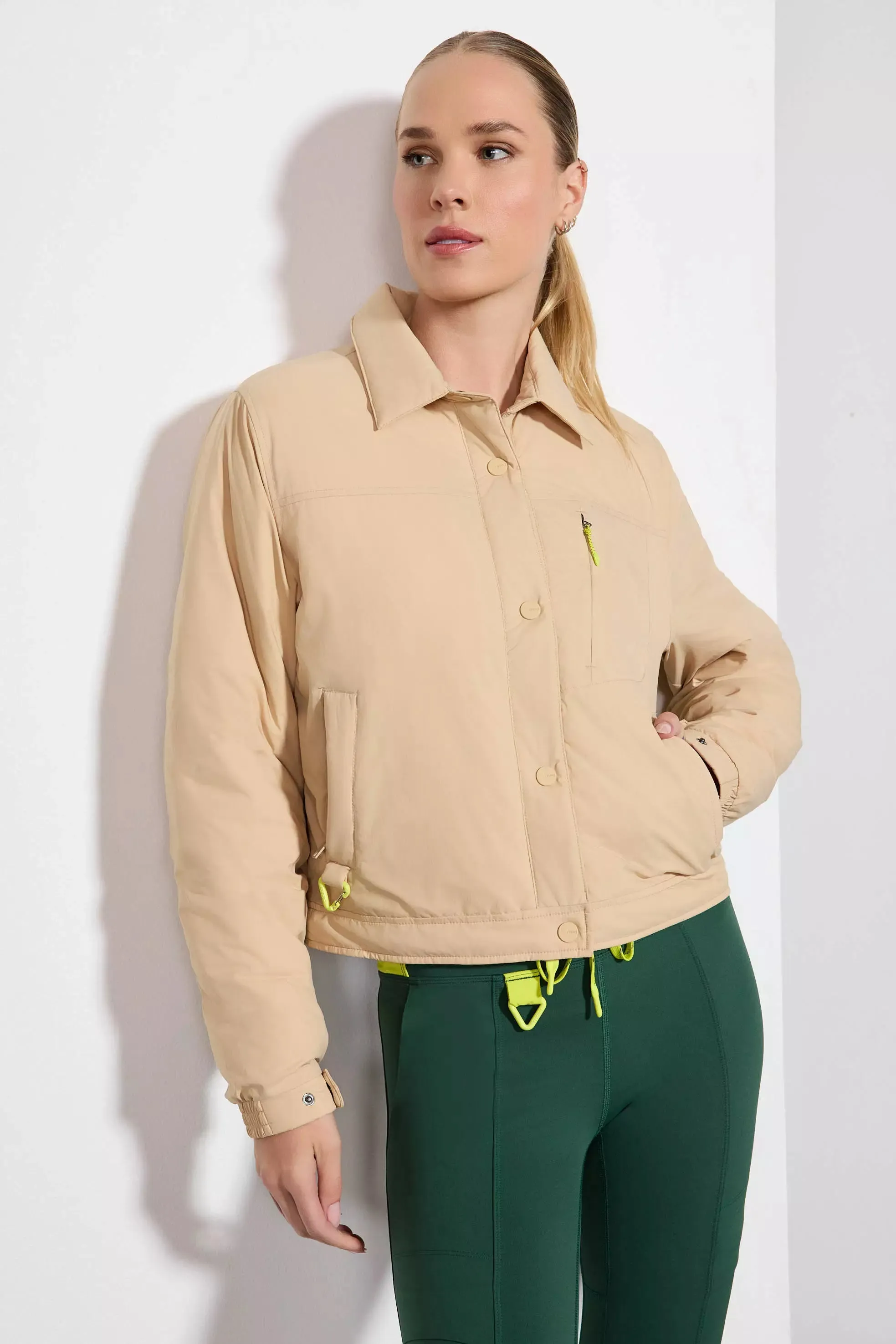 Captivate Shirt Jacket - Irish Cream