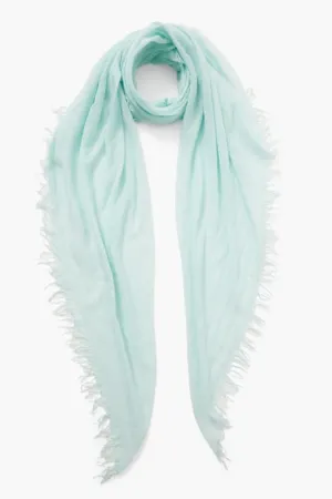 Chan Luu Silk & Cashmere Scarf- aqua