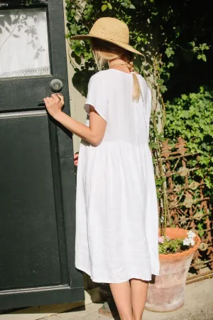 Charlotte Linen Dress - White Linen Dress