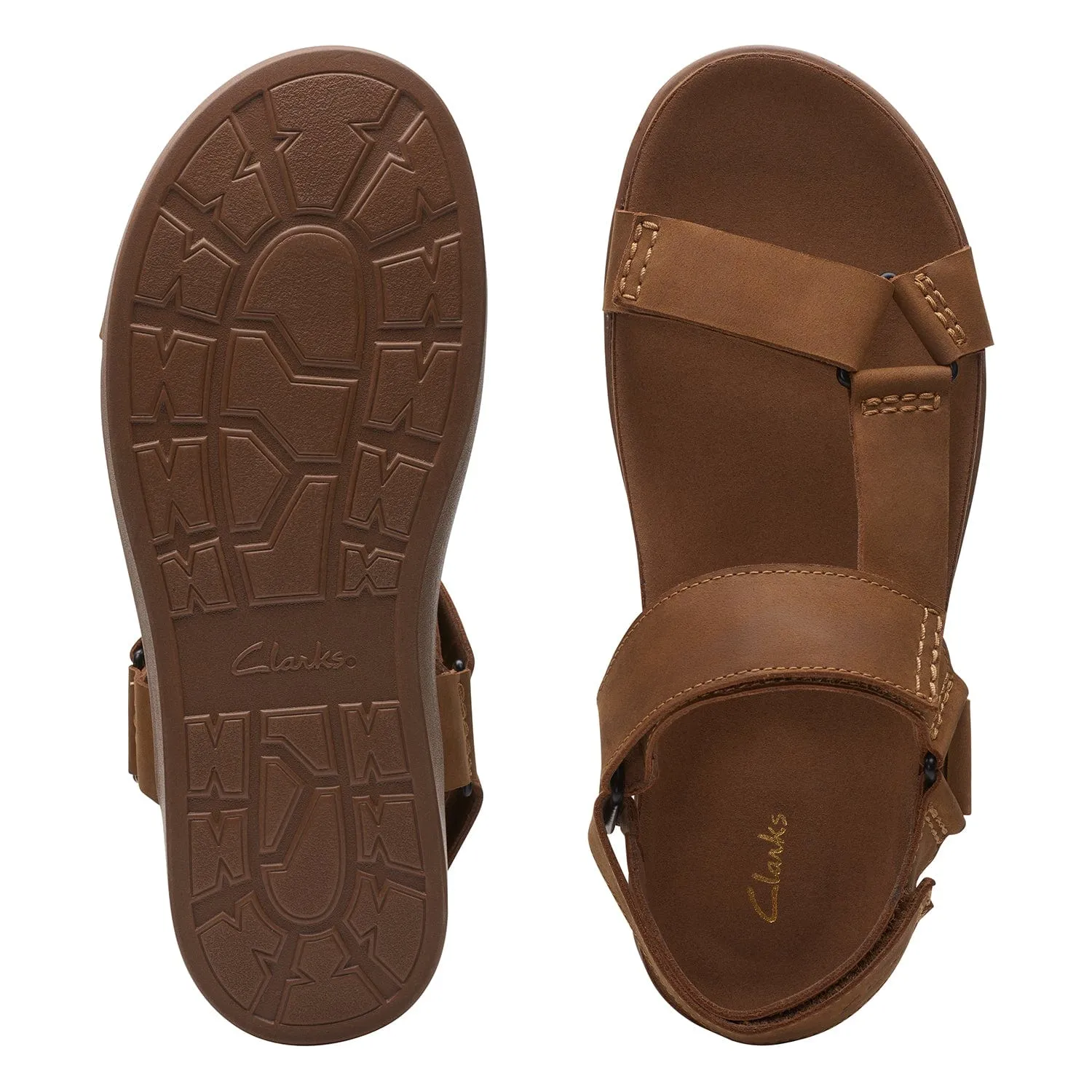 Clarks Sunder Range - Sandals - Tan Leather - 261718887 - G Width (Standard Fit)