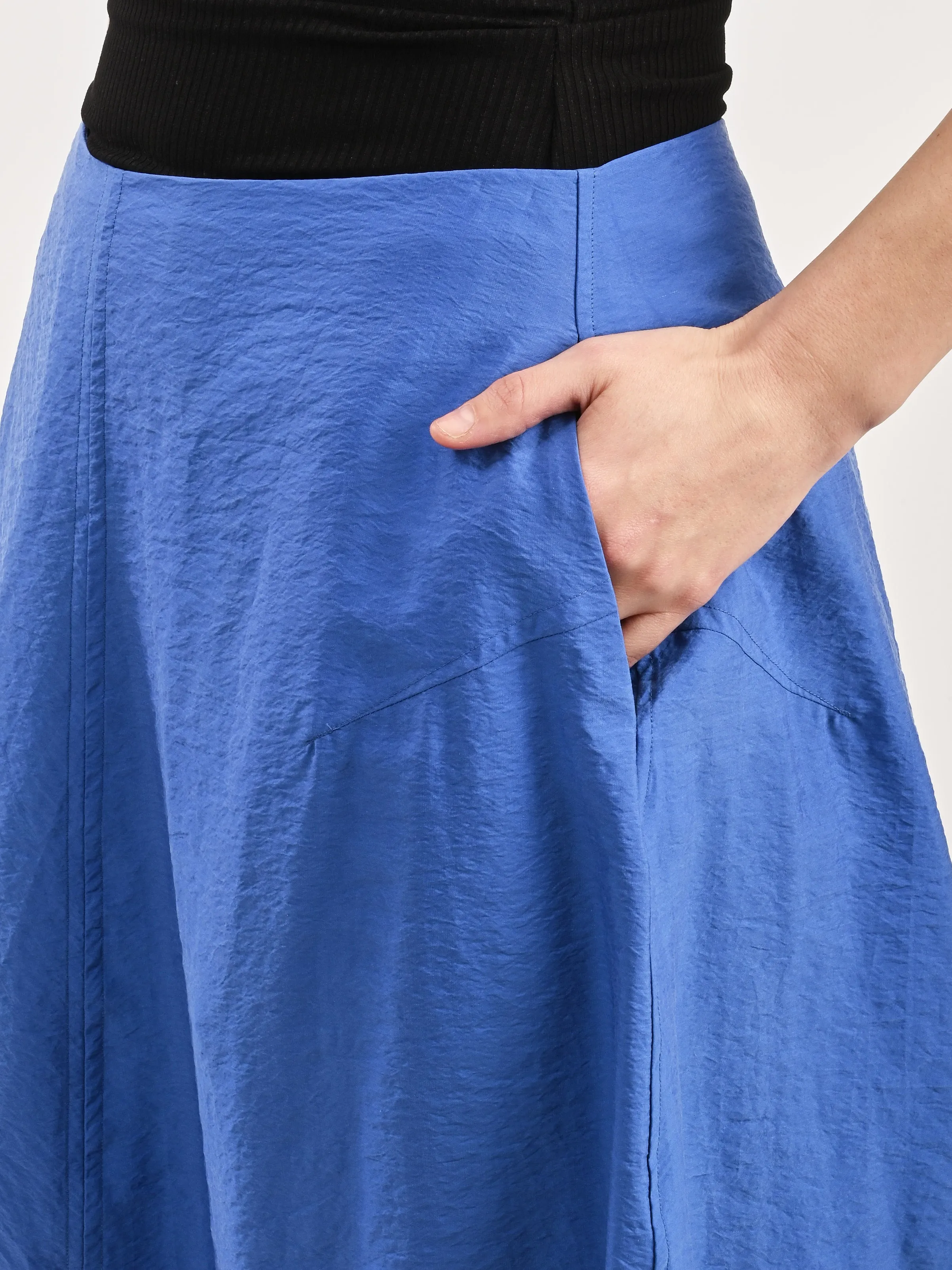Cobalt Parachute Skirt
