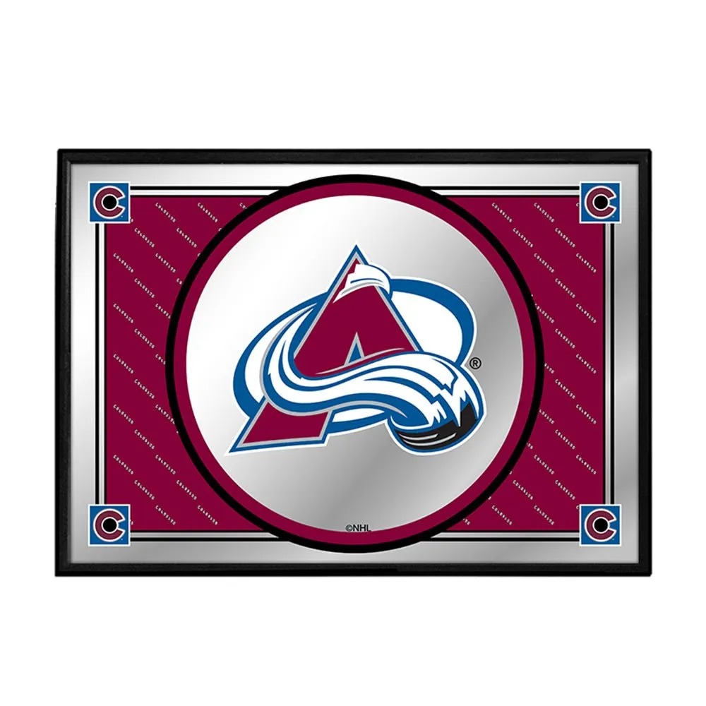 Colorado Avalanche: Team Spirit - Framed Mirrored Wall Sign