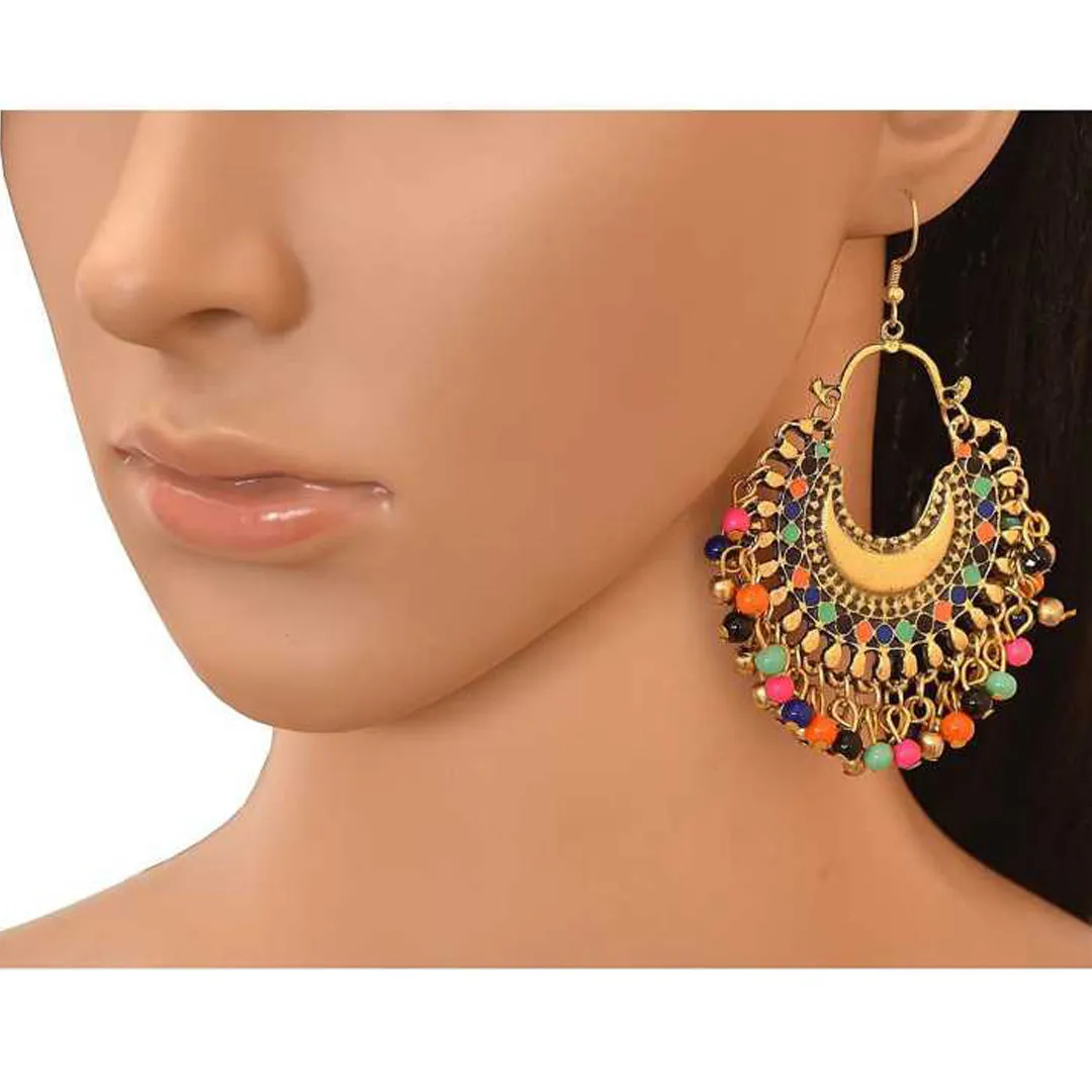 Combo of 4 Oxidized Chandbali Layered Jhumki