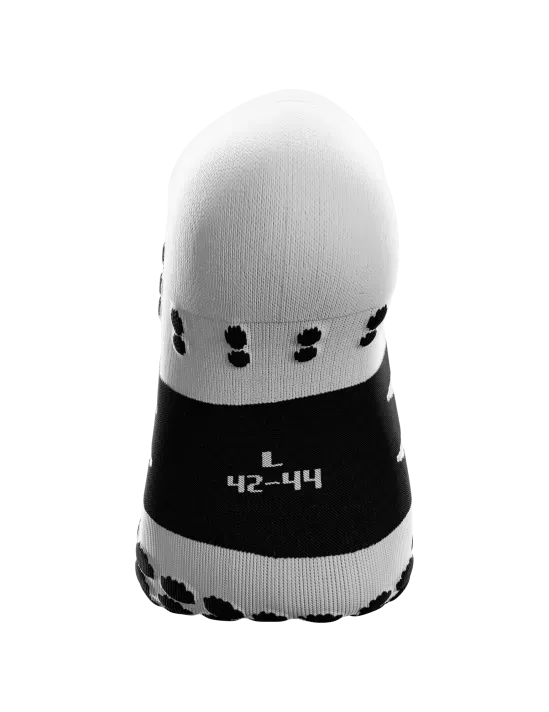 Compressport Unisex's No Show Socks - White/Black