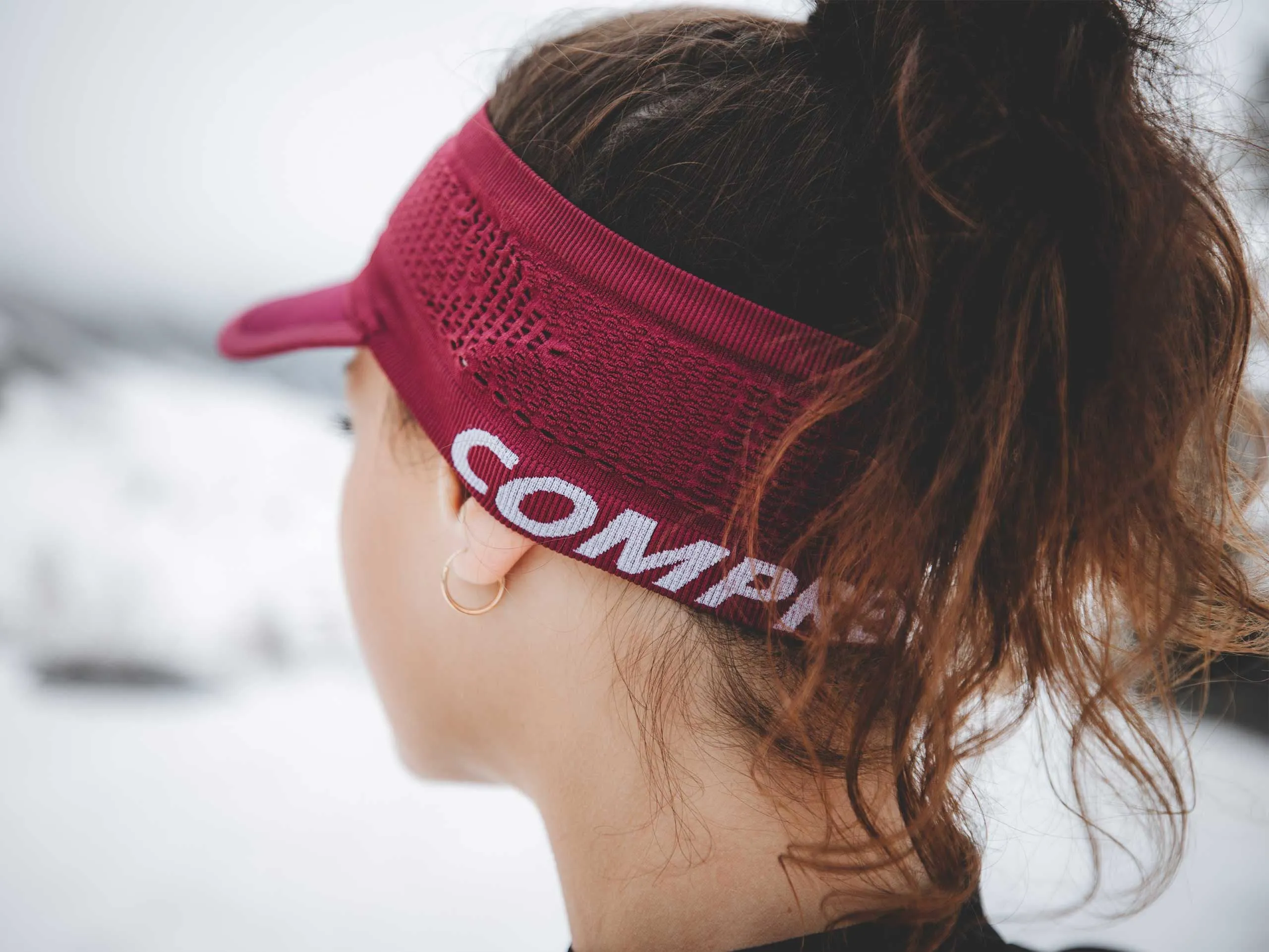 Compressport Unisex's Spiderweb Headband ON/OFF Zinfandel - CU00006B_306