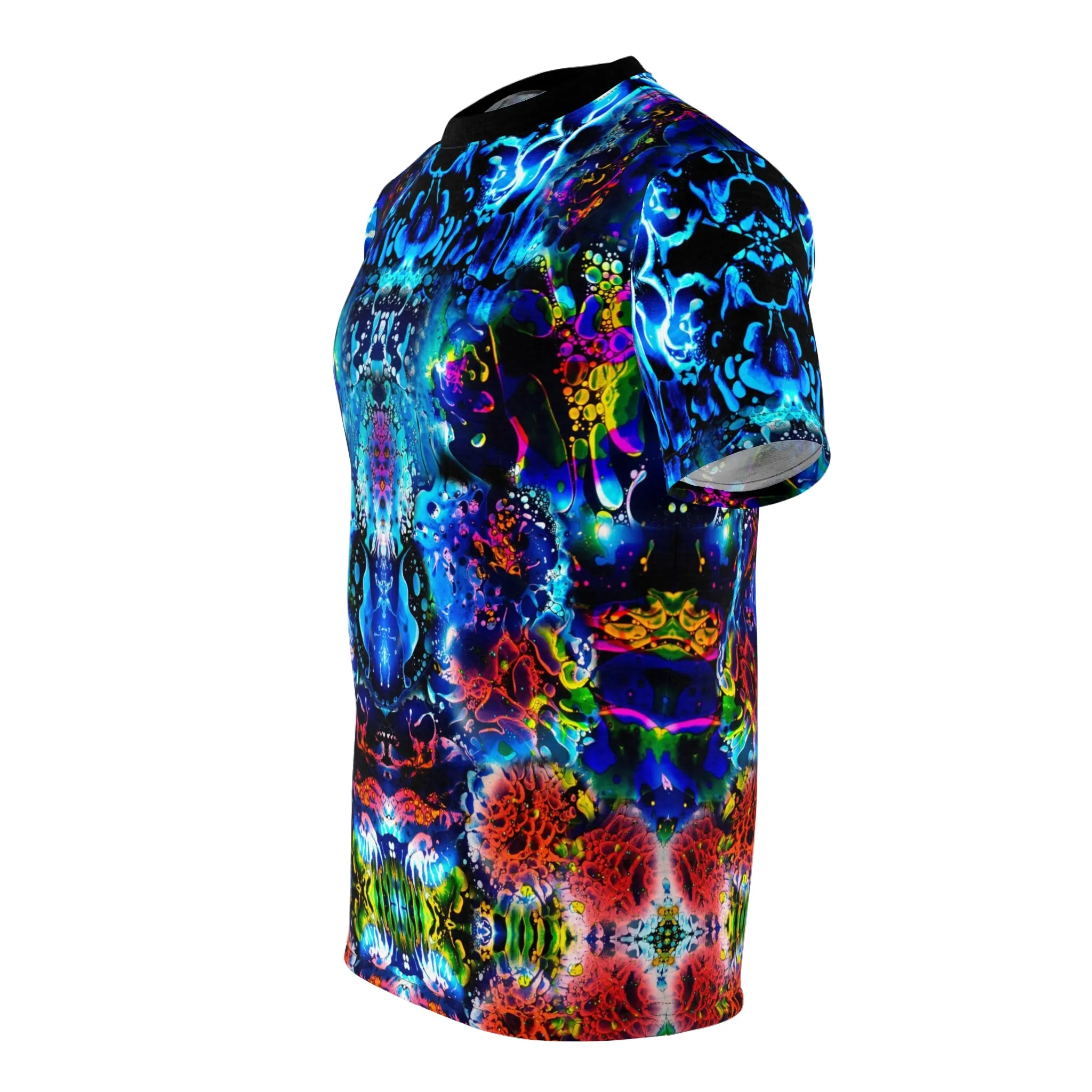 Coral Liquid Light All Over Print Shirt