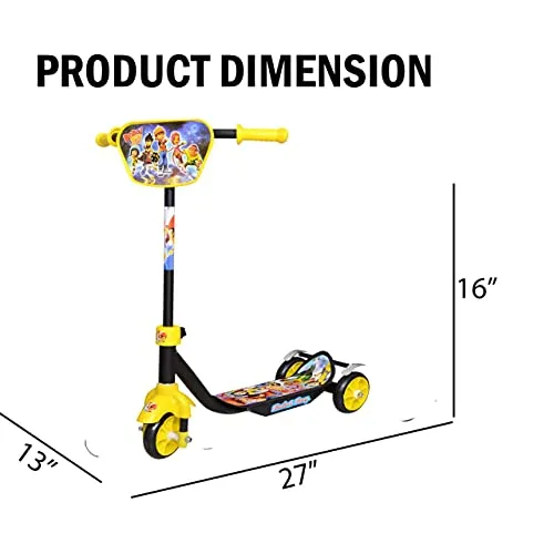 COSMOBABY Kid's 3 Wheeler Plug and Play Kick Scooter