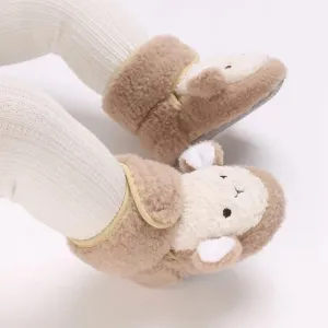 Cozy And Safe - Warm Baby Shoes With Animal Design