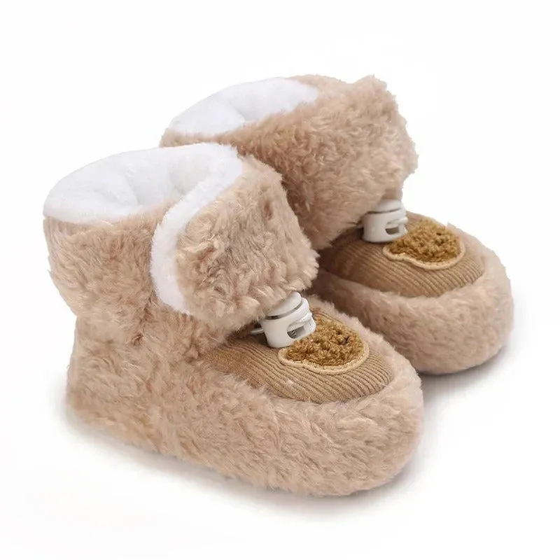 Cozy And Safe - Warm Baby Shoes With Animal Design