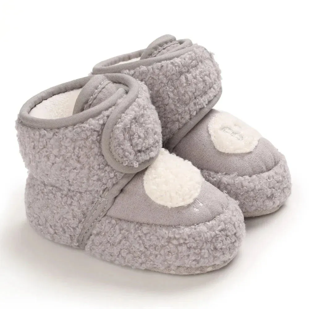 Cozy And Safe - Warm Baby Shoes With Animal Design