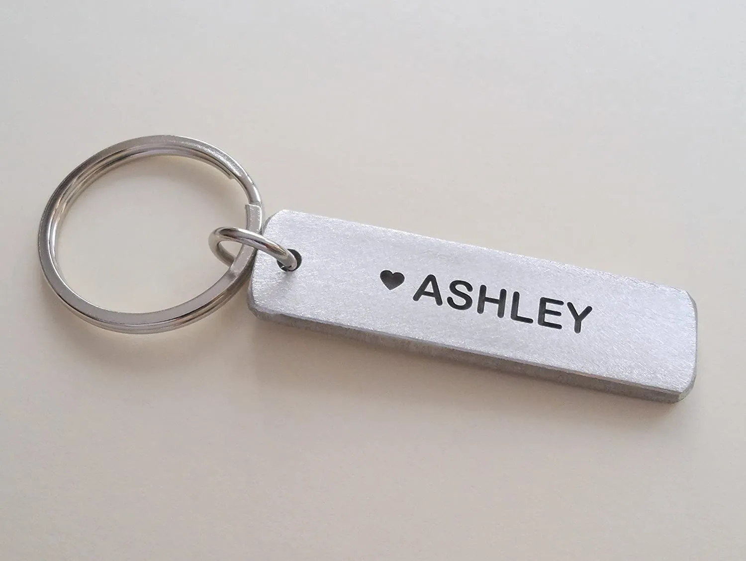 Custom Engraved "My Best Steal" Aluminum Tag Keychain with Baseball & Bat Charm; Couples Anniversary Gift