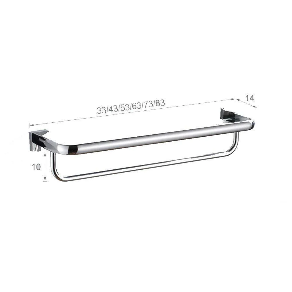 DEED Wall Hanging Mount Rack Toilet Shelf Stainless Steel Bathroom Shelf Dressing Table Dressing Table Tempered Glass Mirror Frame Storage Rack,63cm
