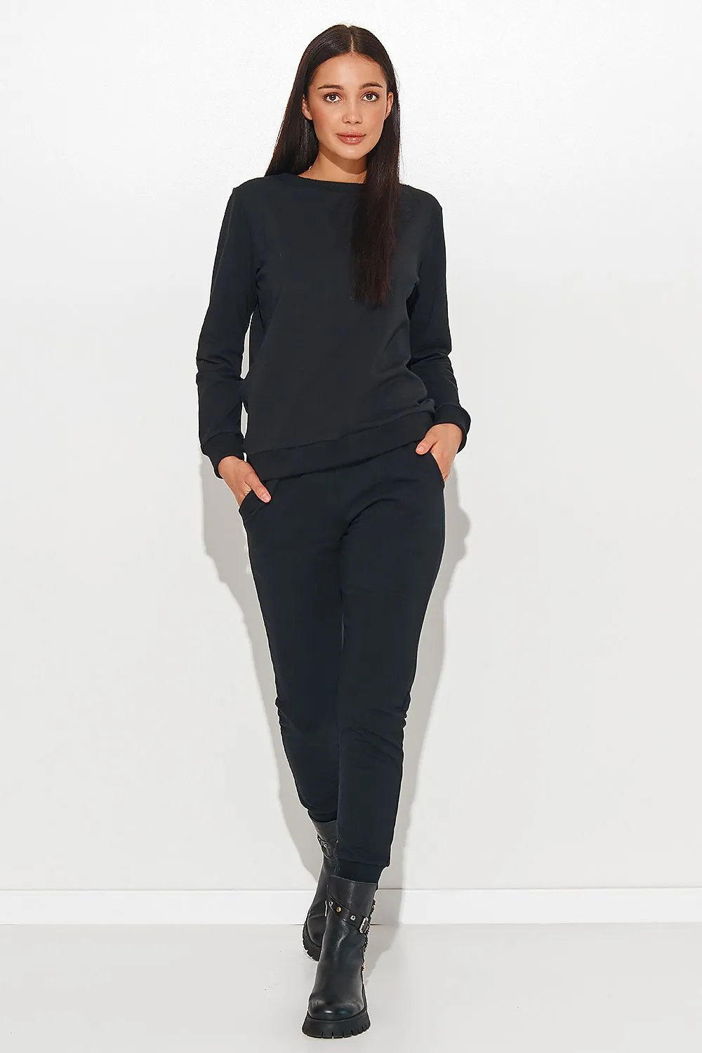 Delicate Patch Blouse Pants Set