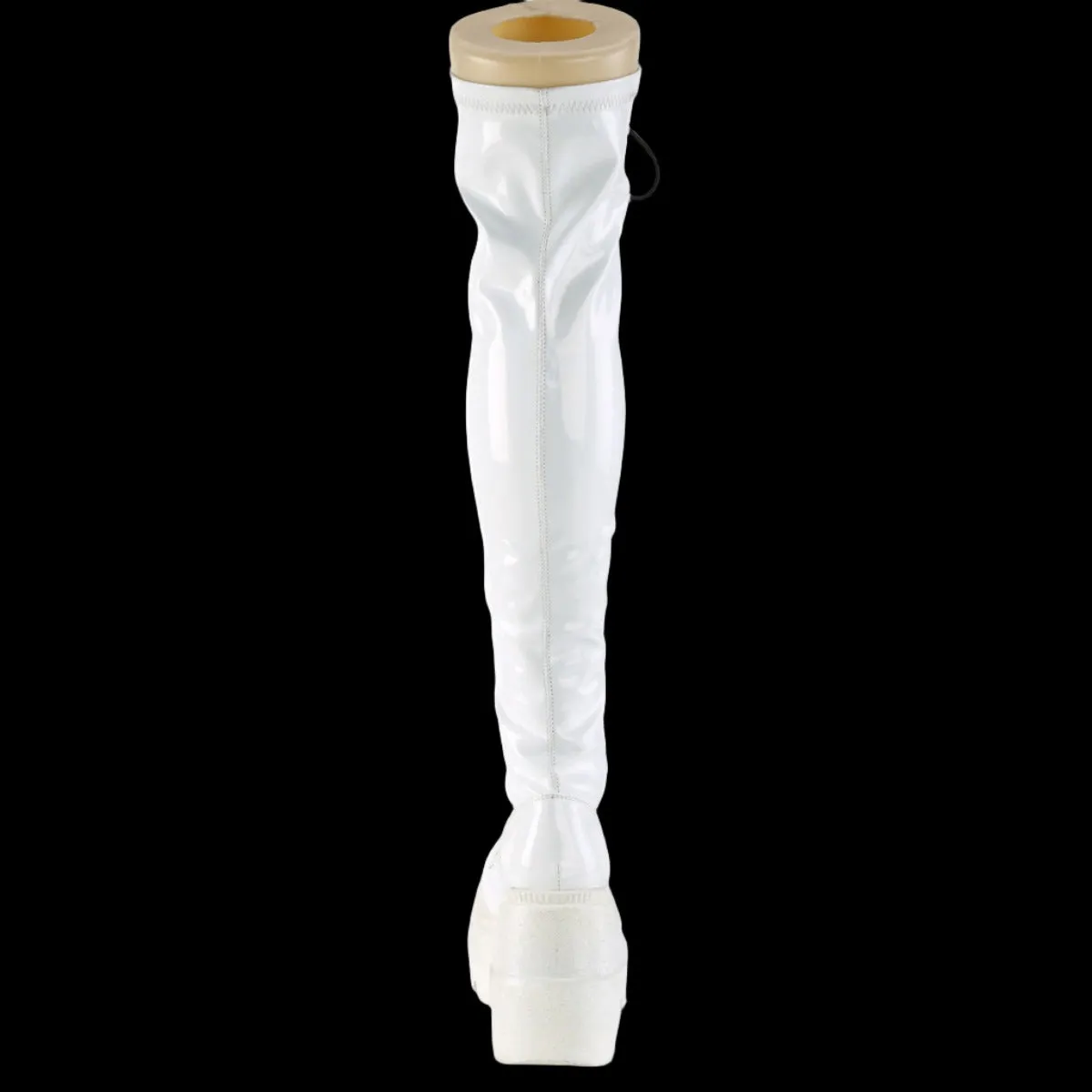 DemoniaCult SHAKER-374 White Boots