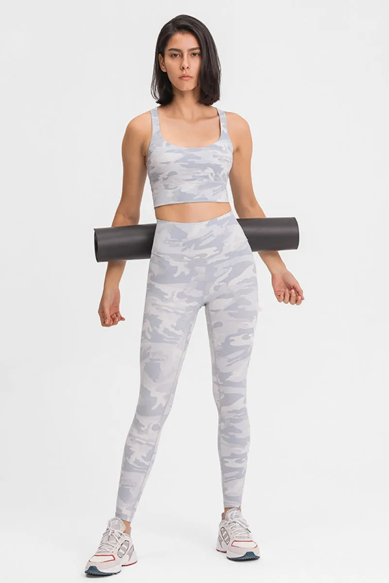 Double-Strap Cross-Back Sports Bra