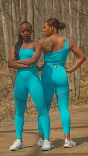 Edgy Sports Bra Aqua