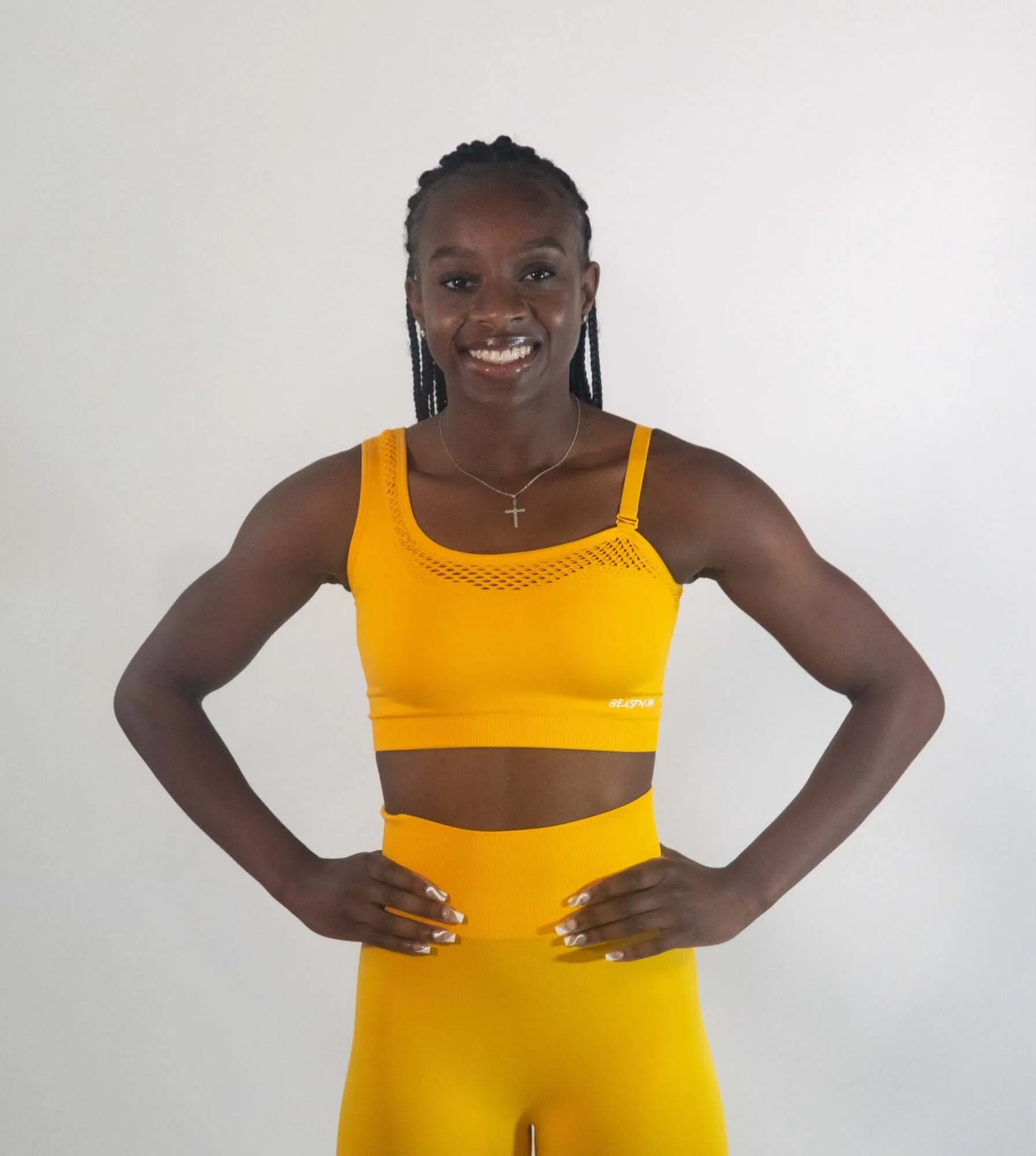 Edgy Sports Bra Yellow