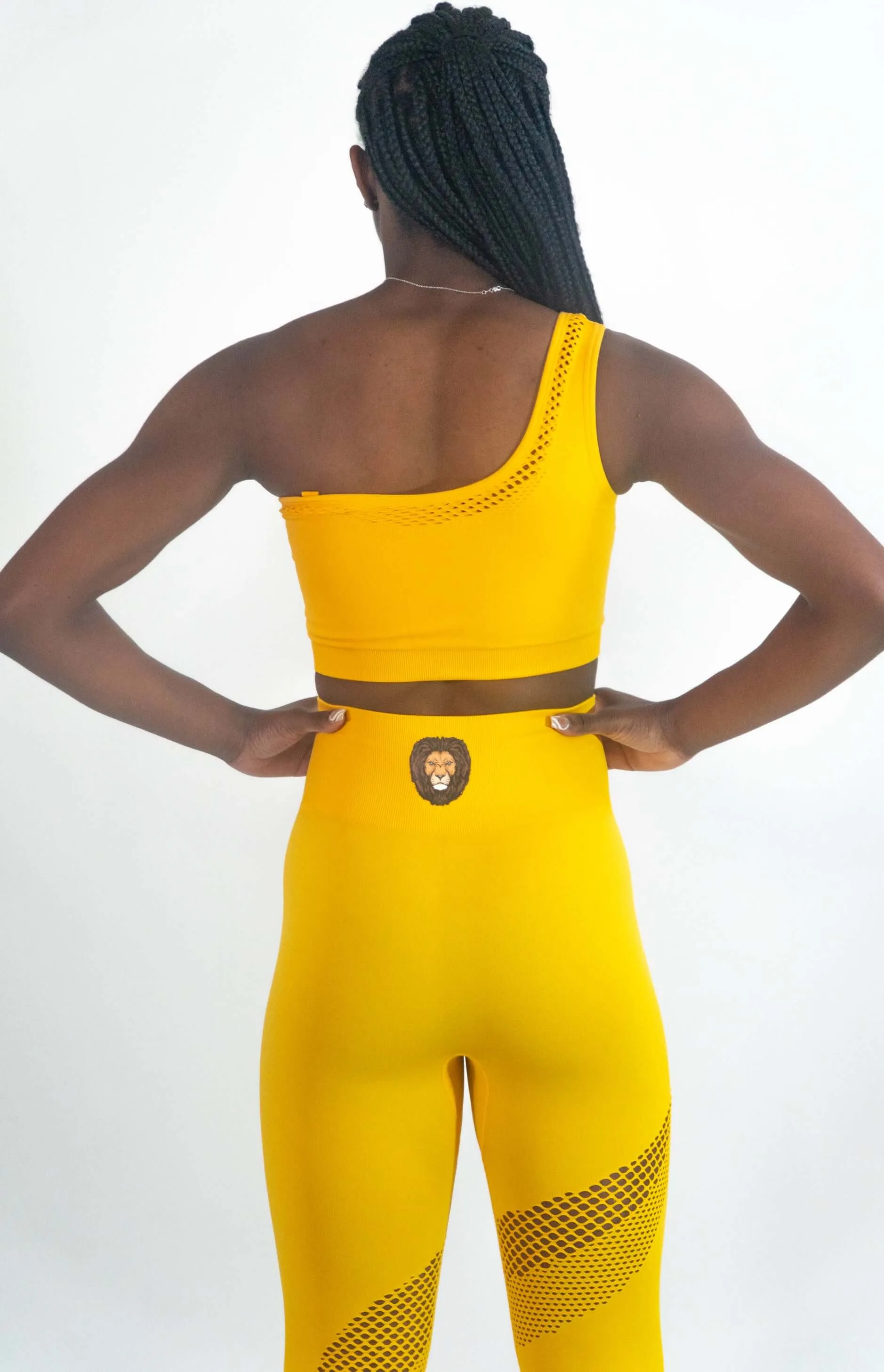 Edgy Sports Bra Yellow