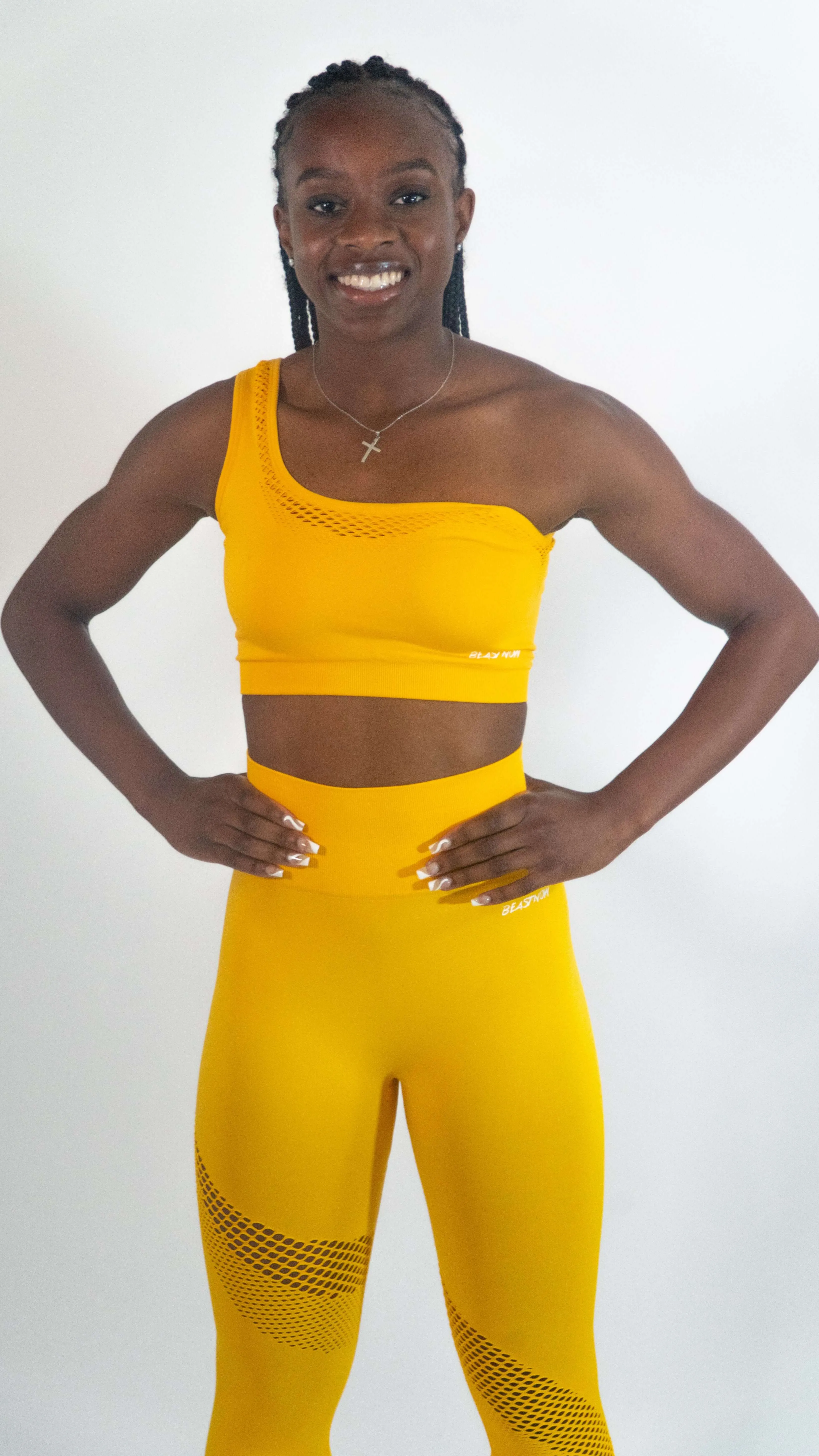 Edgy Sports Bra Yellow