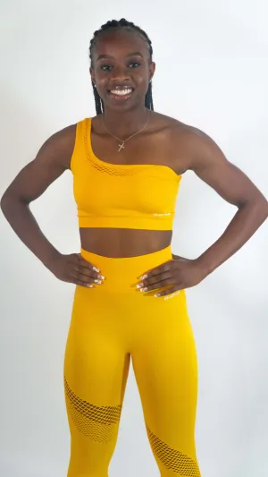 Edgy Sports Bra Yellow