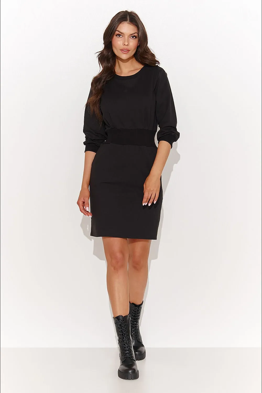Elegant Draped Shift Dress