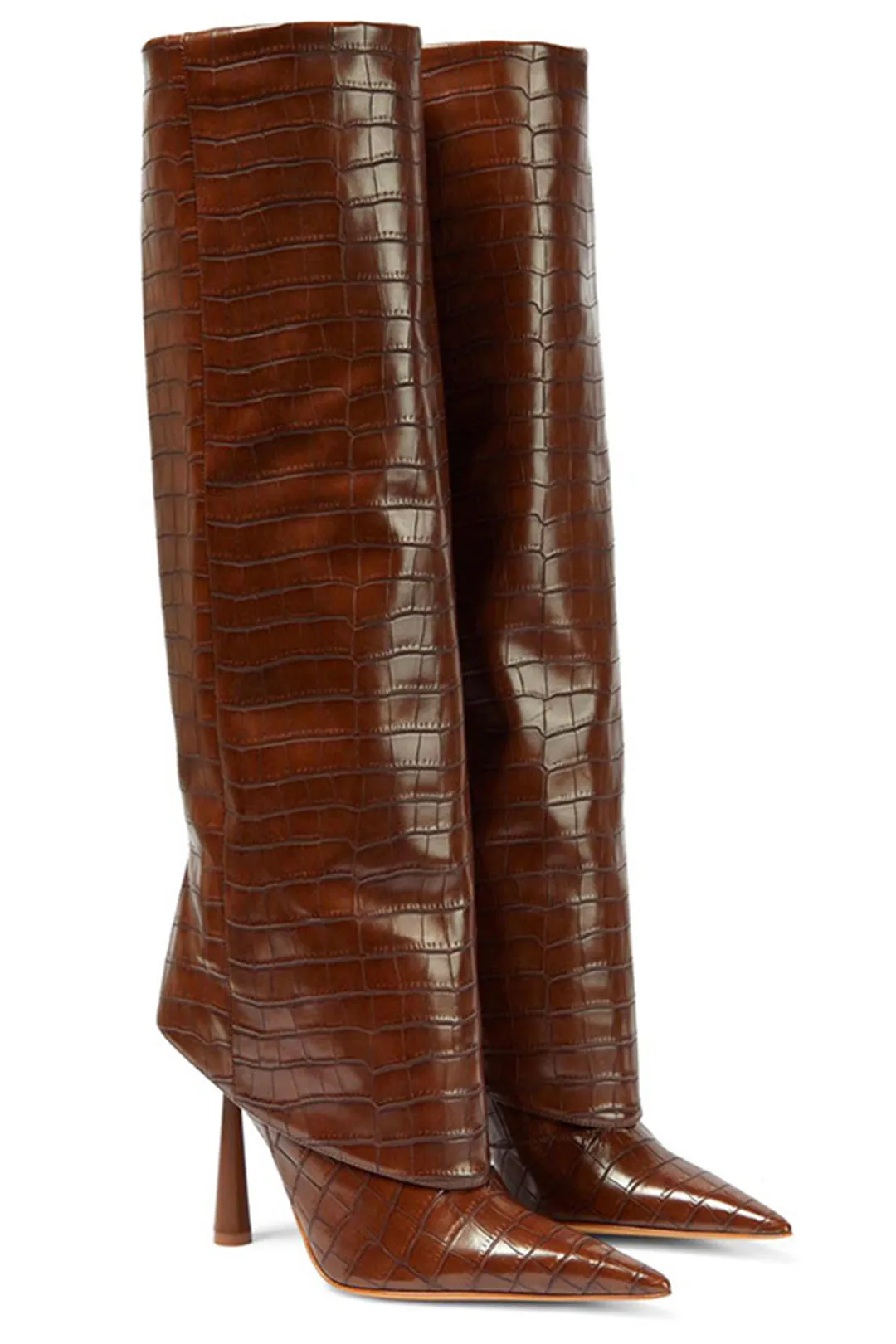 Emma - Sleek Stiletto Design Women's Knee High Boots