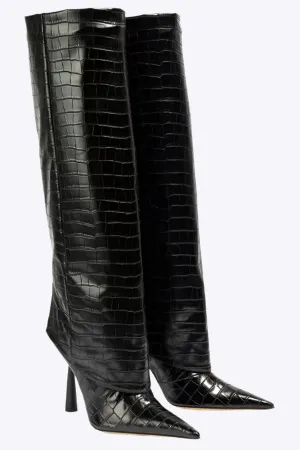 Emma - Sleek Stiletto Design Women's Knee High Boots