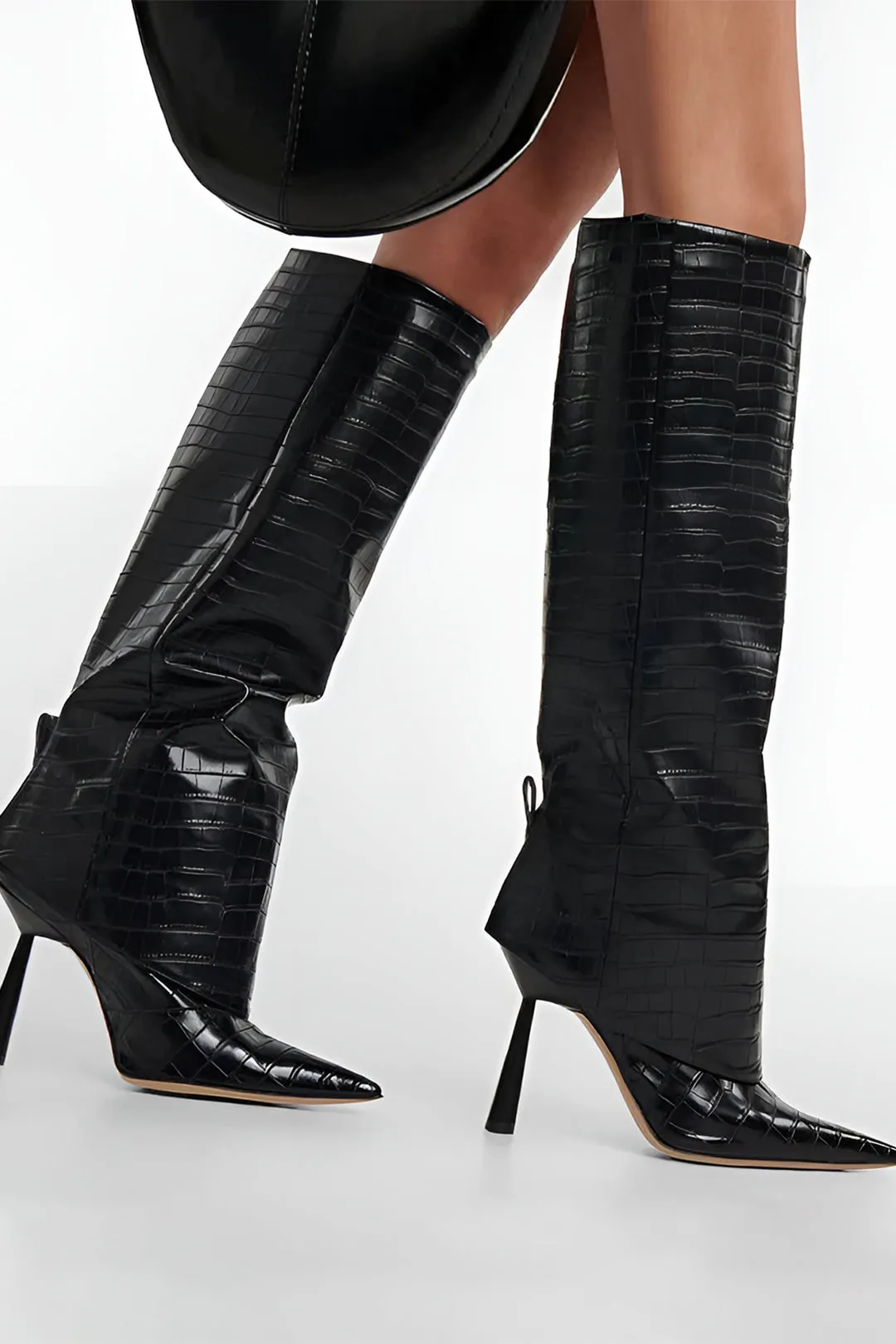 Emma - Sleek Stiletto Design Women's Knee High Boots