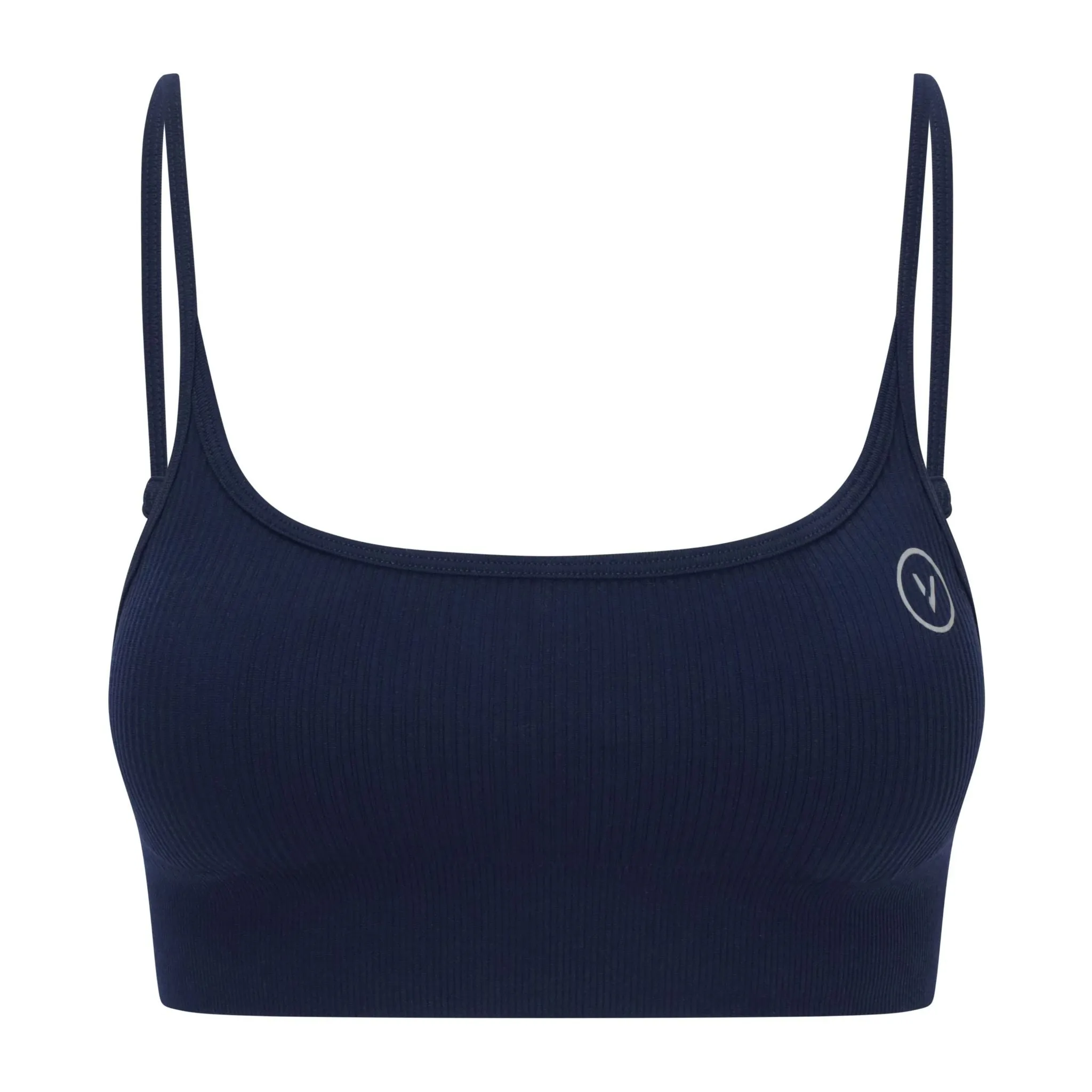 Essential Seamless Ribbed Sports Bra Navy