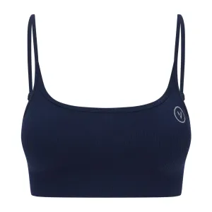 Essential Seamless Ribbed Sports Bra Navy