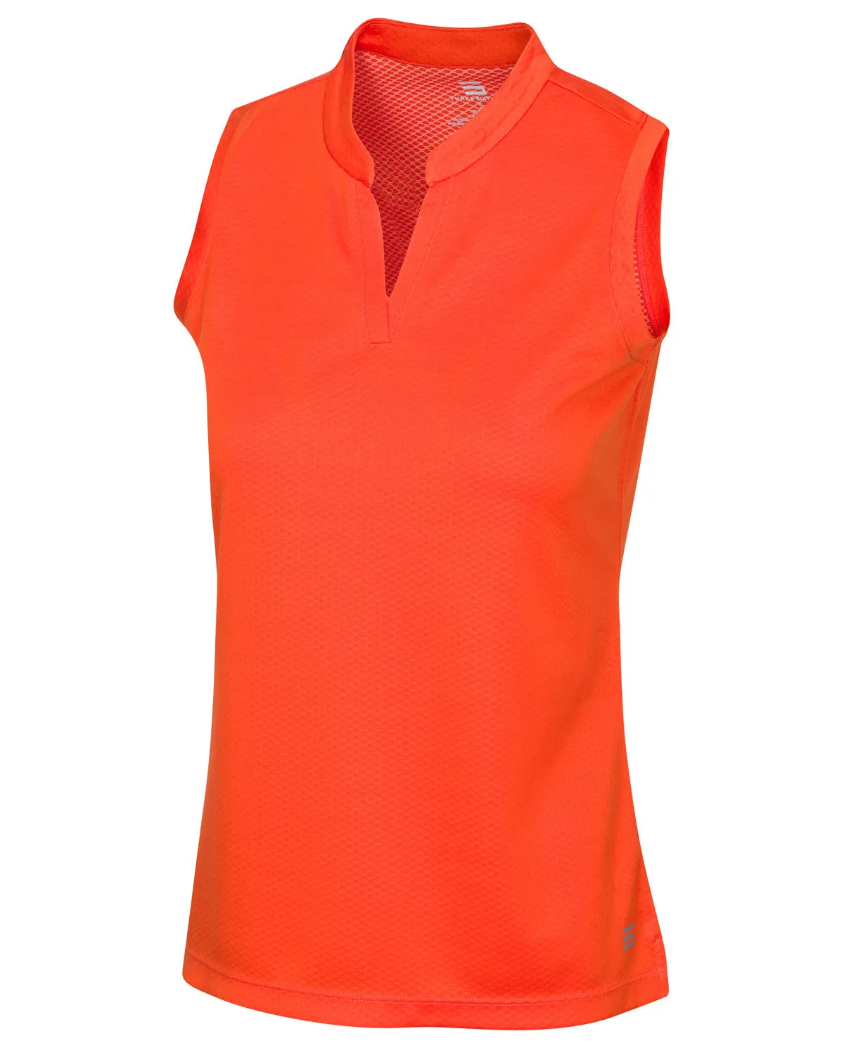 Extreme Deal - Women's Waffle-Textured Collarless Golf Polo