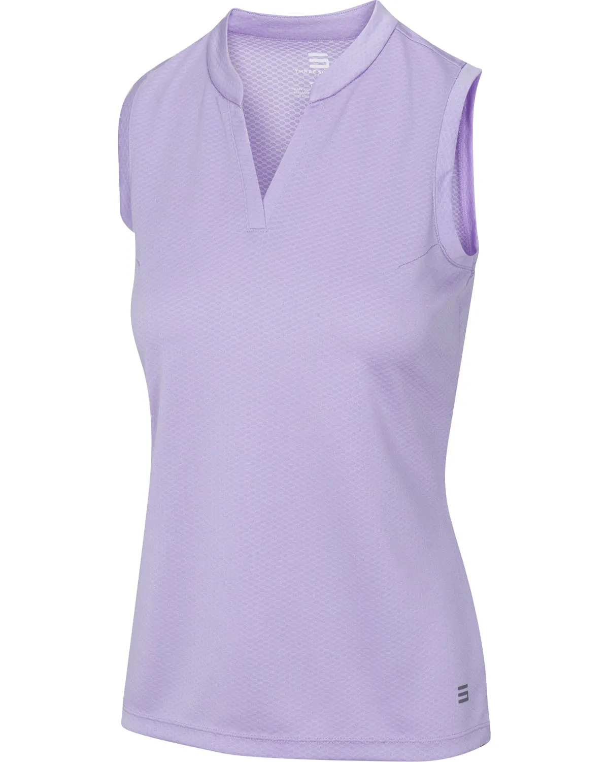 Extreme Deal - Women's Waffle-Textured Collarless Golf Polo