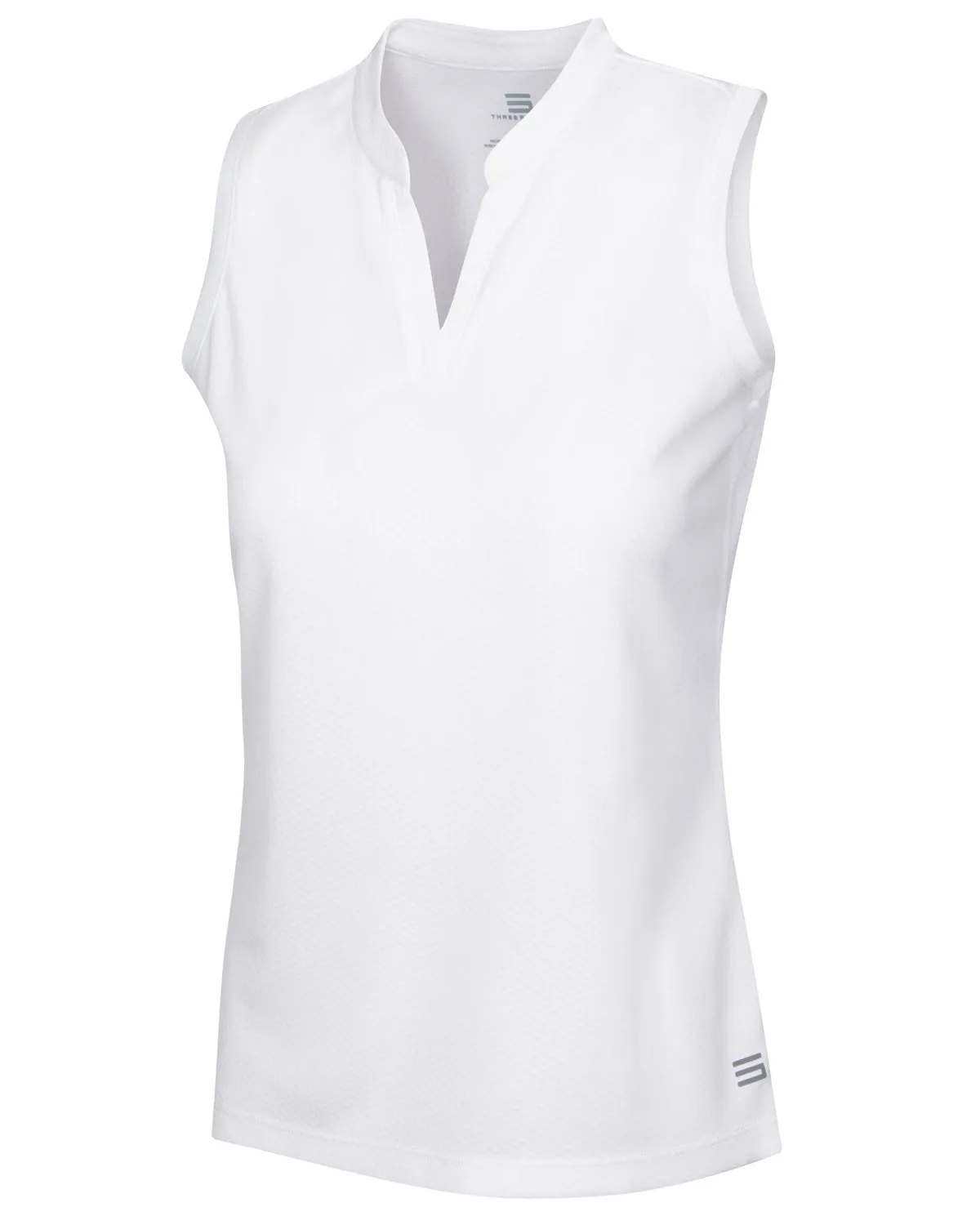 Extreme Deal - Women's Waffle-Textured Collarless Golf Polo