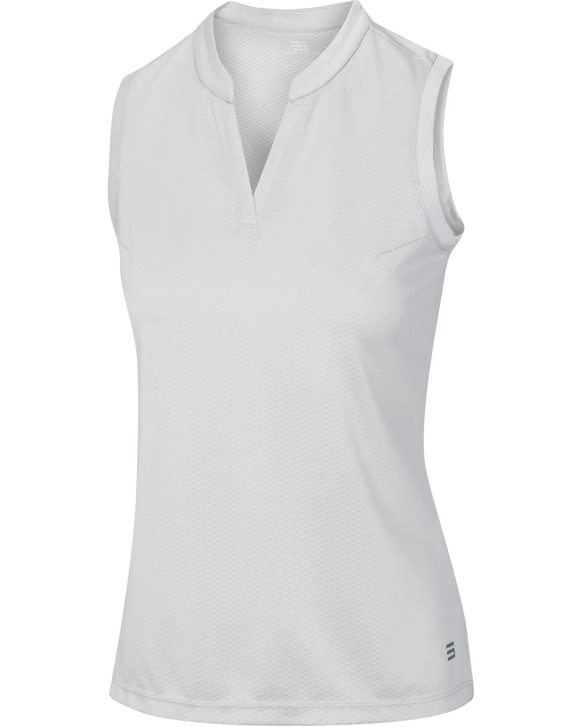 Extreme Deal - Women's Waffle-Textured Collarless Golf Polo