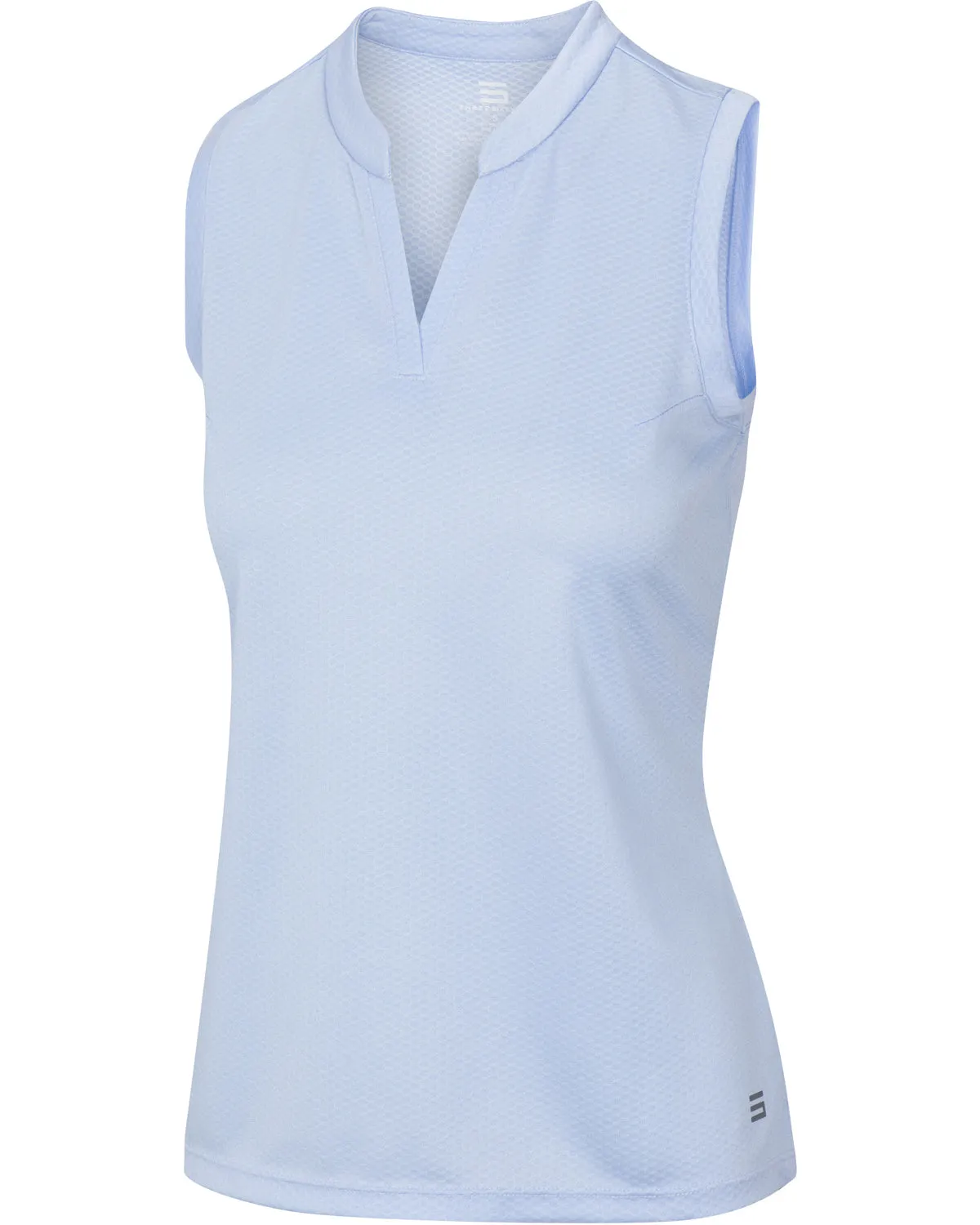 Extreme Deal - Women's Waffle-Textured Collarless Golf Polo