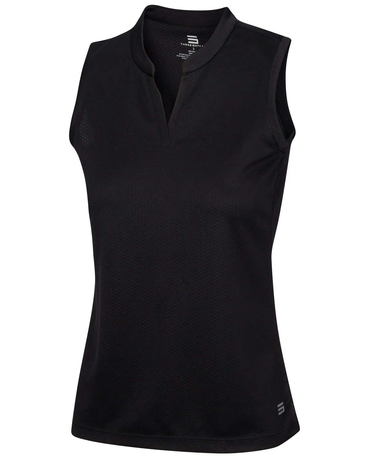 Extreme Deal - Women's Waffle-Textured Collarless Golf Polo