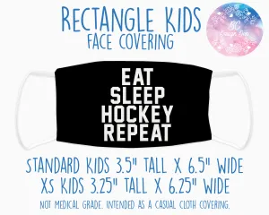 Face Covering Hockey Eat Sleep Repeat