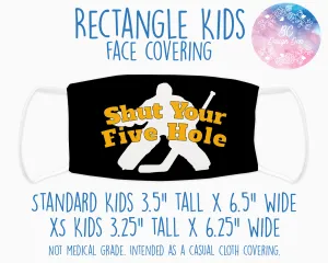 Face Covering Hockey Five Hole Black Yellow