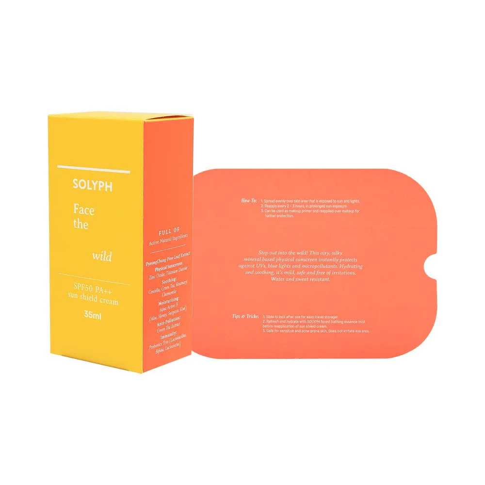 Face The Wild, Sun Cream SPF 50  PA   