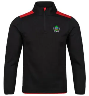 Farndon Primary PE 1/4 Zip Top Black / Red