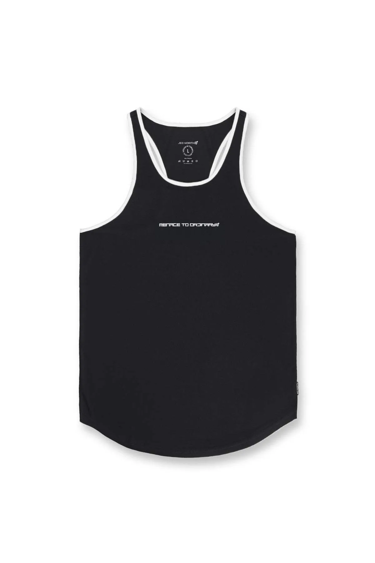 Fast-Dry Bodybuilding Workout Stringer - Black & White