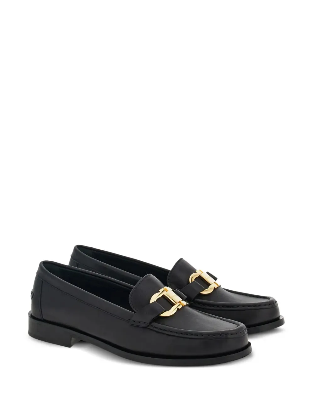 Ferragamo logo-plaque leather loafers