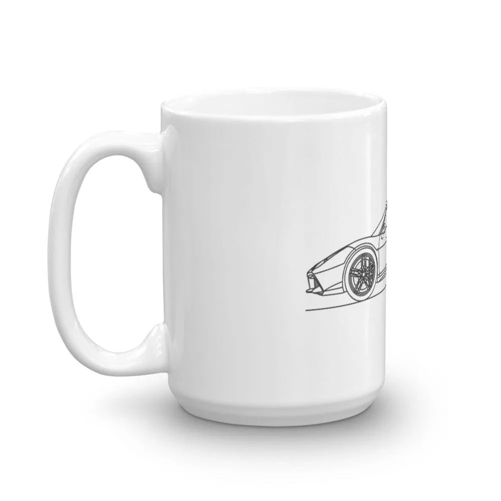 Ferrari 488 GTB Silhouette Mug