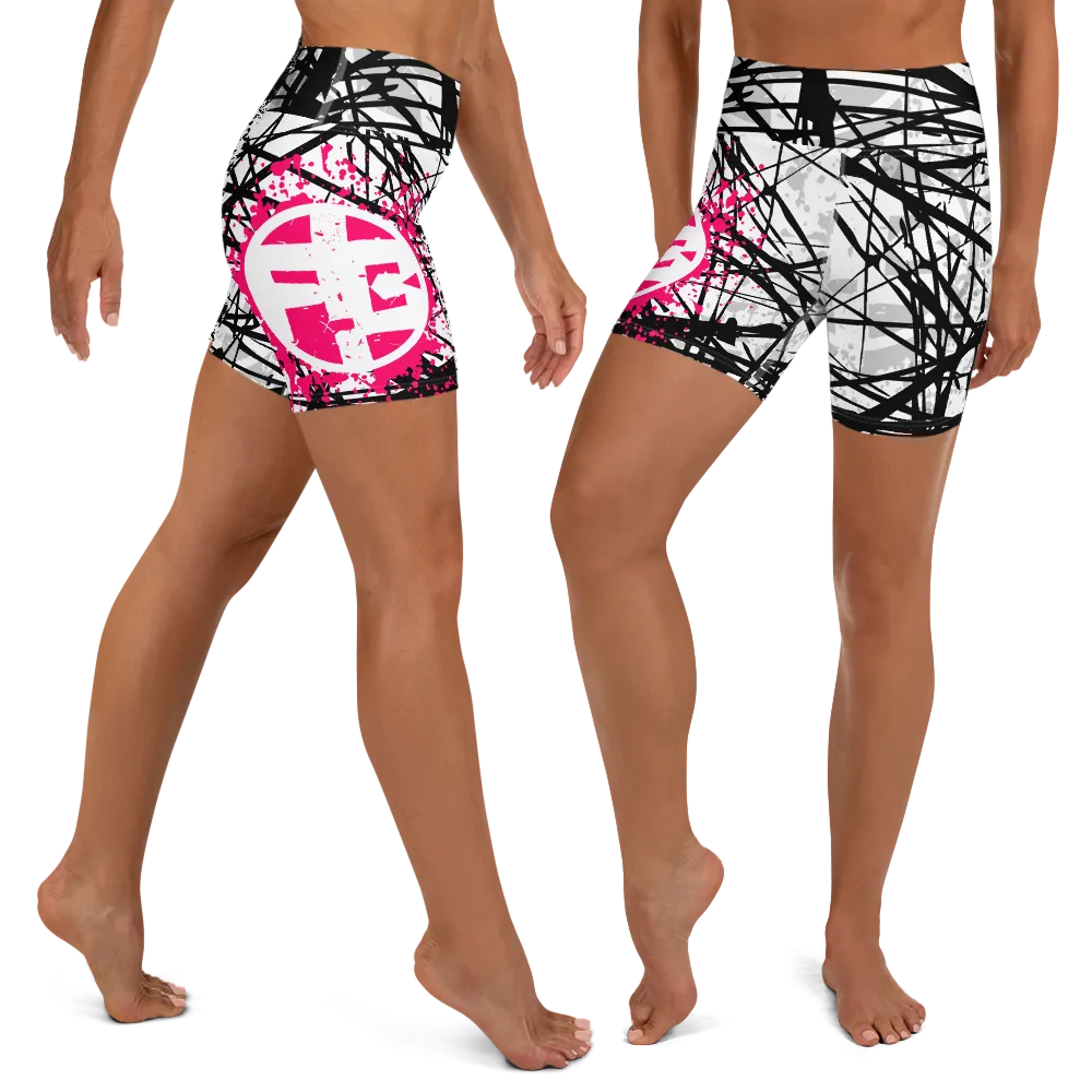 Fit Bitch - Yoga Shorts - ZZ Stripes