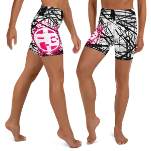 Fit Bitch - Yoga Shorts - ZZ Stripes
