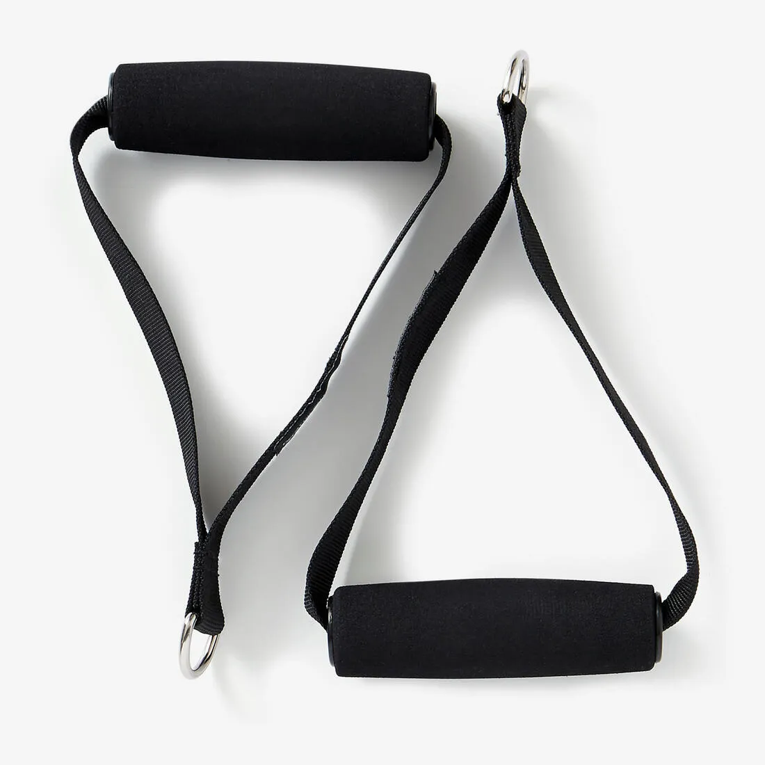 Fitness Medium Resistance Band (10 lb / 5 kg) with Handles - Burgundy